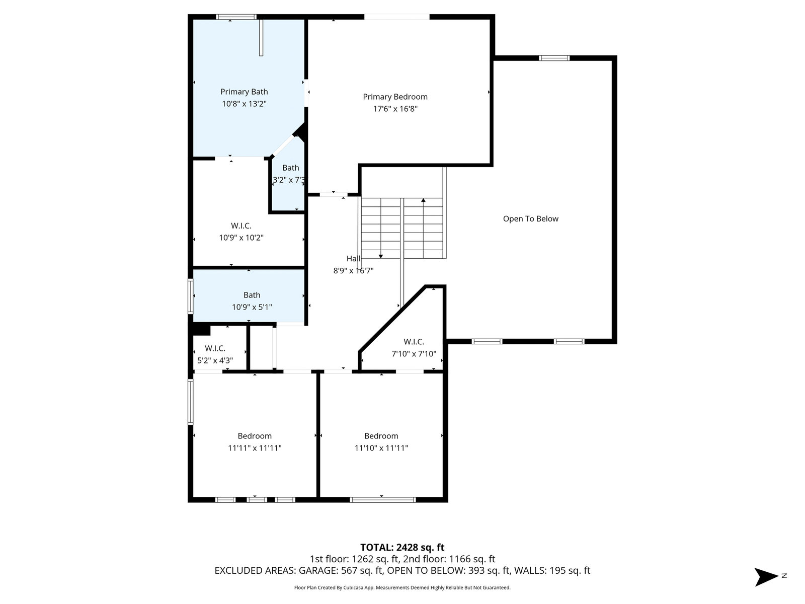 Floor plan for real estate listing, 2000 sq ft total