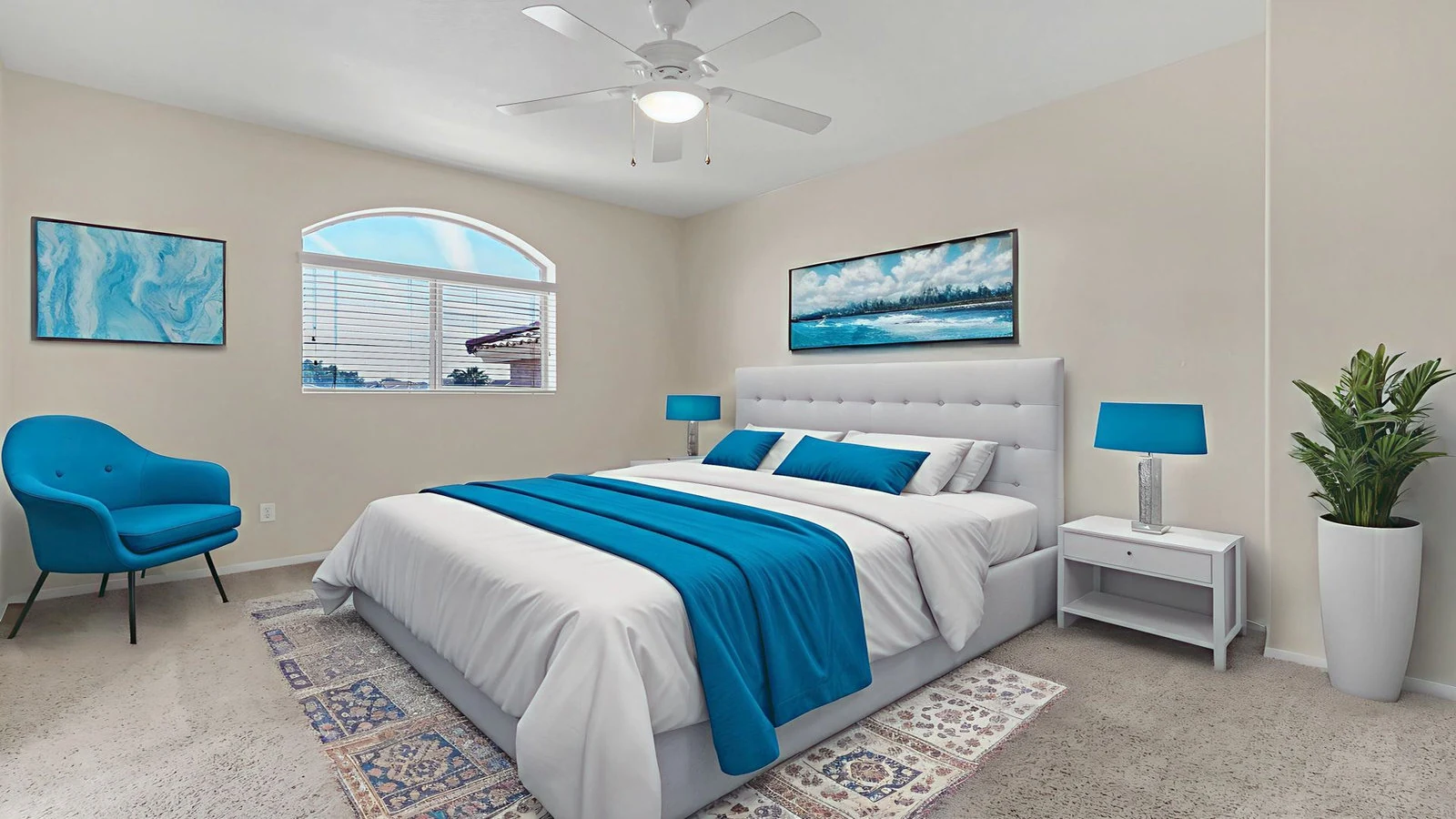 Bedroom interior real estate photography Gold Canyon AZ | The Listing Bees