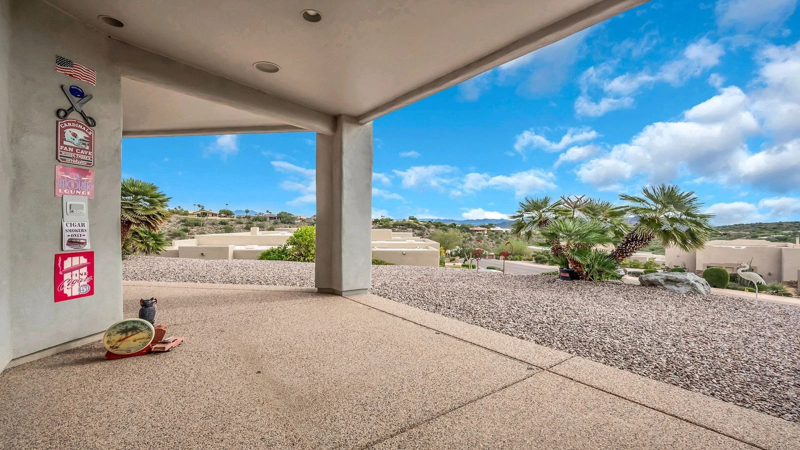 Covered patio desert landscape real estate photography Fountain Hills AZ | The Listing Bees