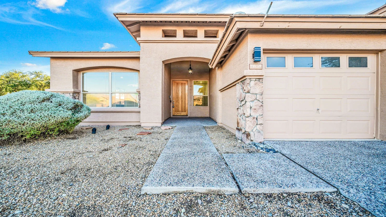 Exterior front desert landscaping real estate photography Goodyear AZ | The Listing Bees