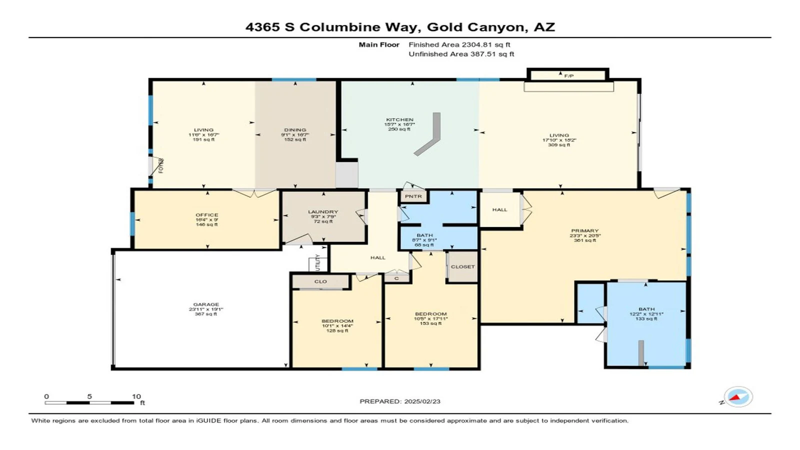 Floor plan Gold Canyon AZ 1950 sq ft real estate photography Gold Canyon AZ | The Listing Bees