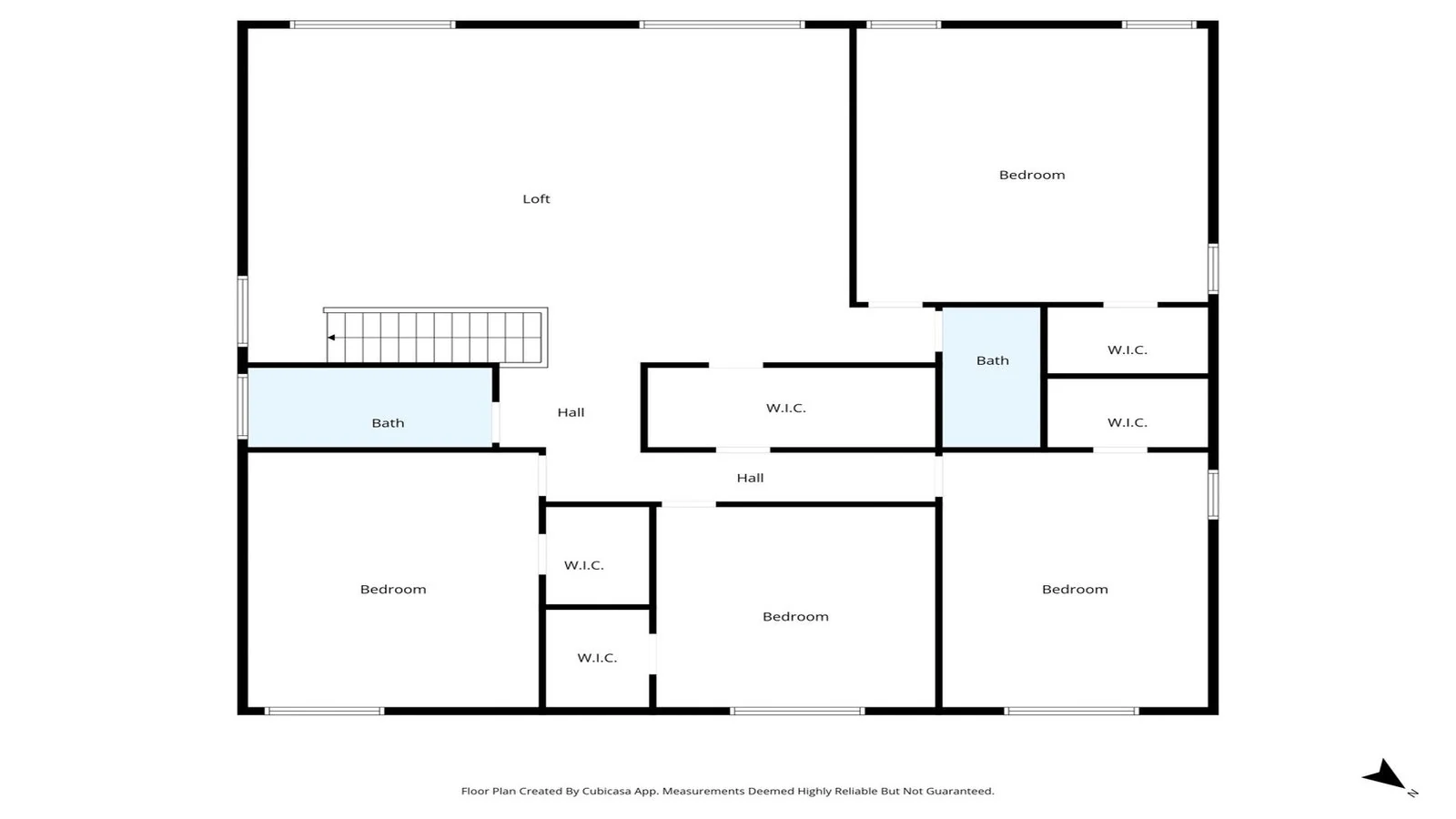 Floor plan loft bedrooms bath hall kitchen real estate photography Glendale AZ | The Listing Bees