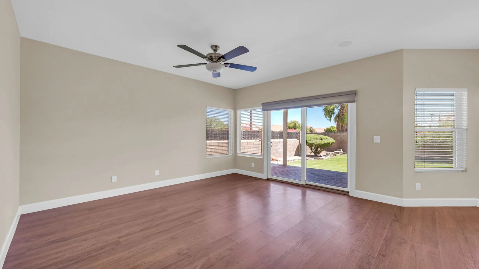 Living room backyard view real estate photography Ahwatukee AZ | The Listing Bees