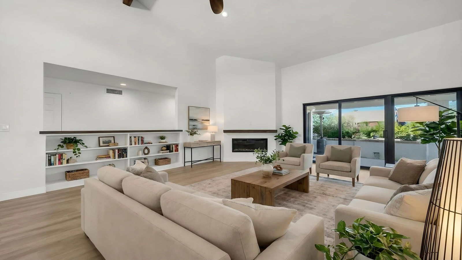 Living room patio view real estate photography Rio Verde AZ | The Listing Bees