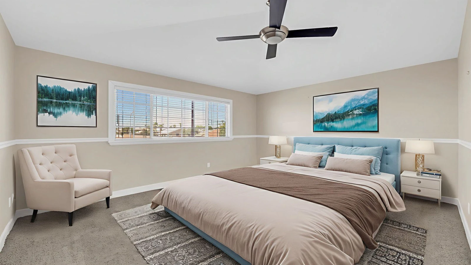 Modern bedroom real estate photography Ahwatukee AZ | The Listing Bees