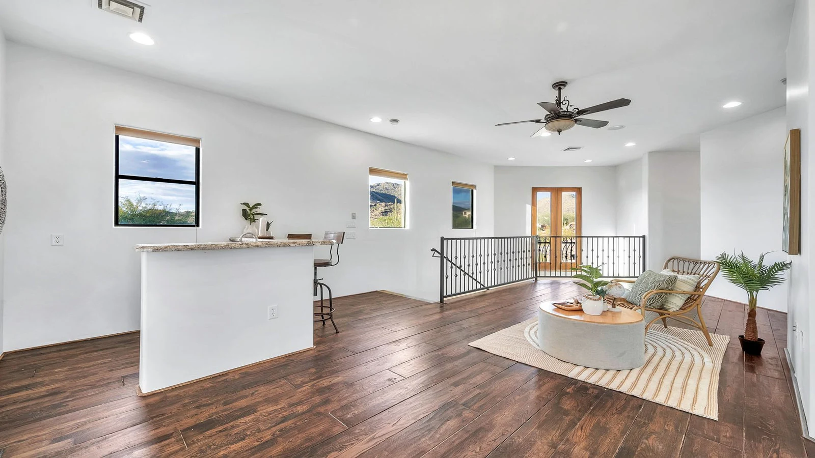 Open plan living bar real estate photography Gold Canyon AZ | The Listing Bees