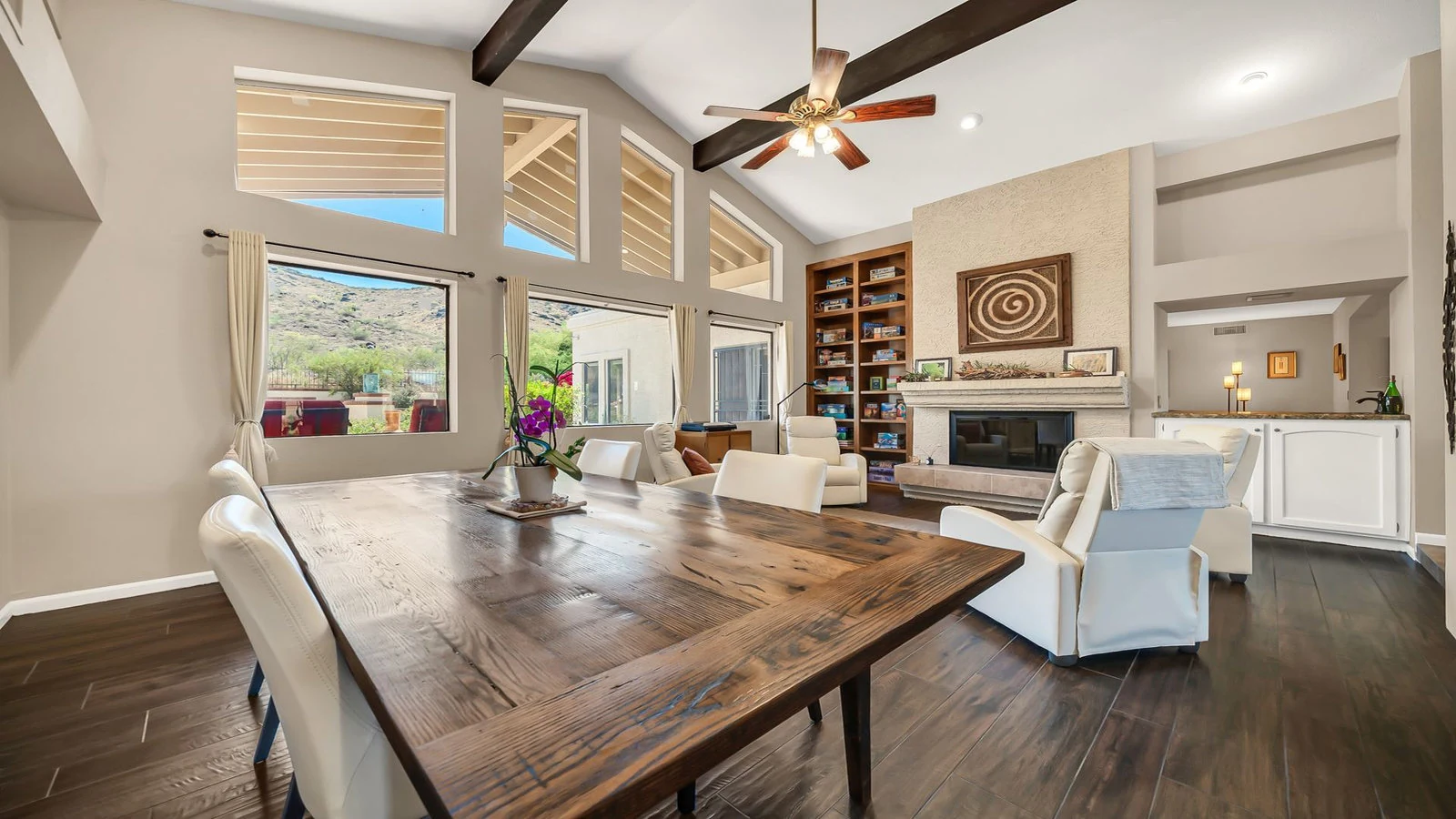 Open plan living dining real estate photography Phoenix AZ | The Listing Bees