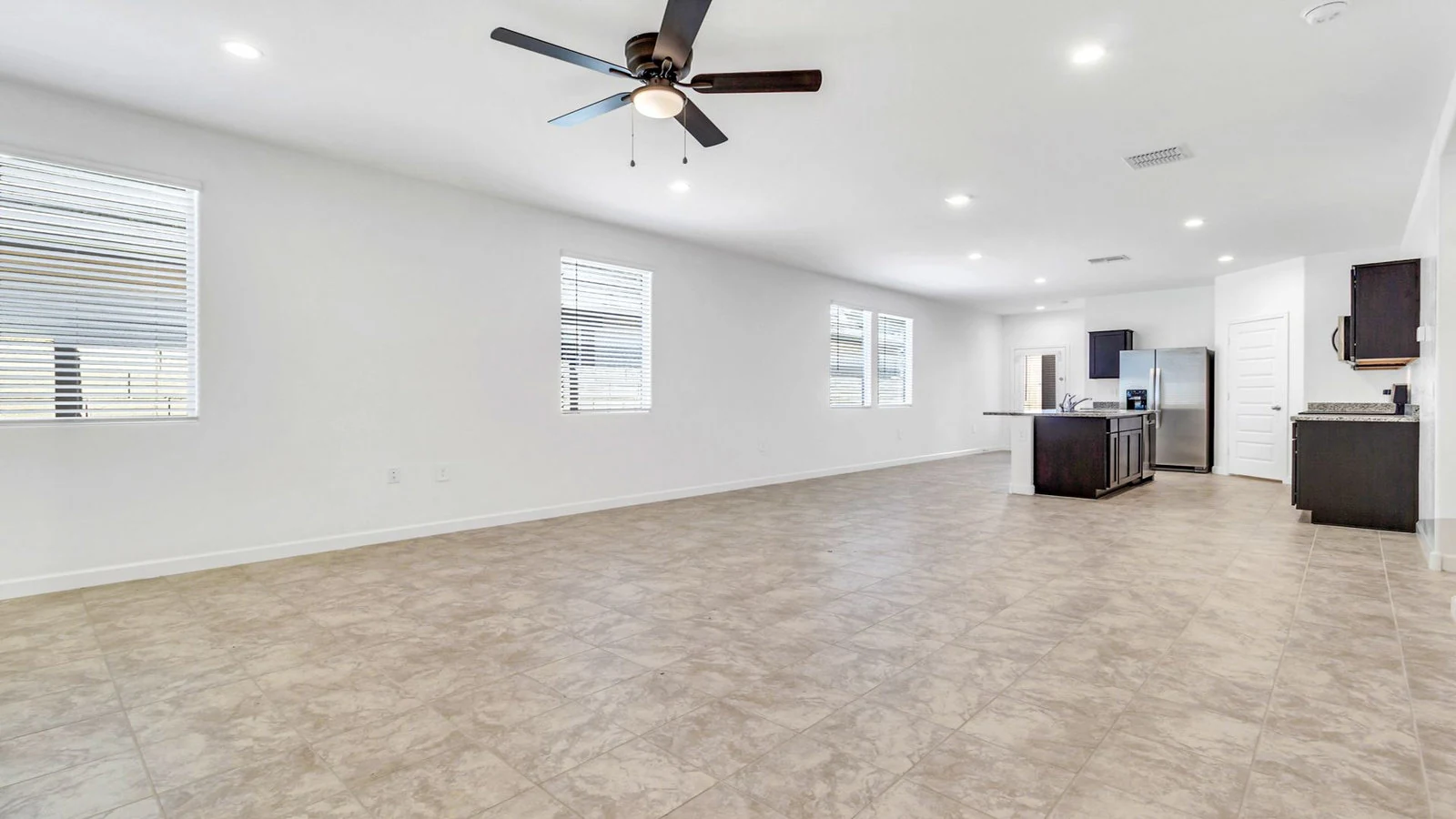 Open plan living room kitchen real estate photography Apache Junction AZ | The Listing Bees