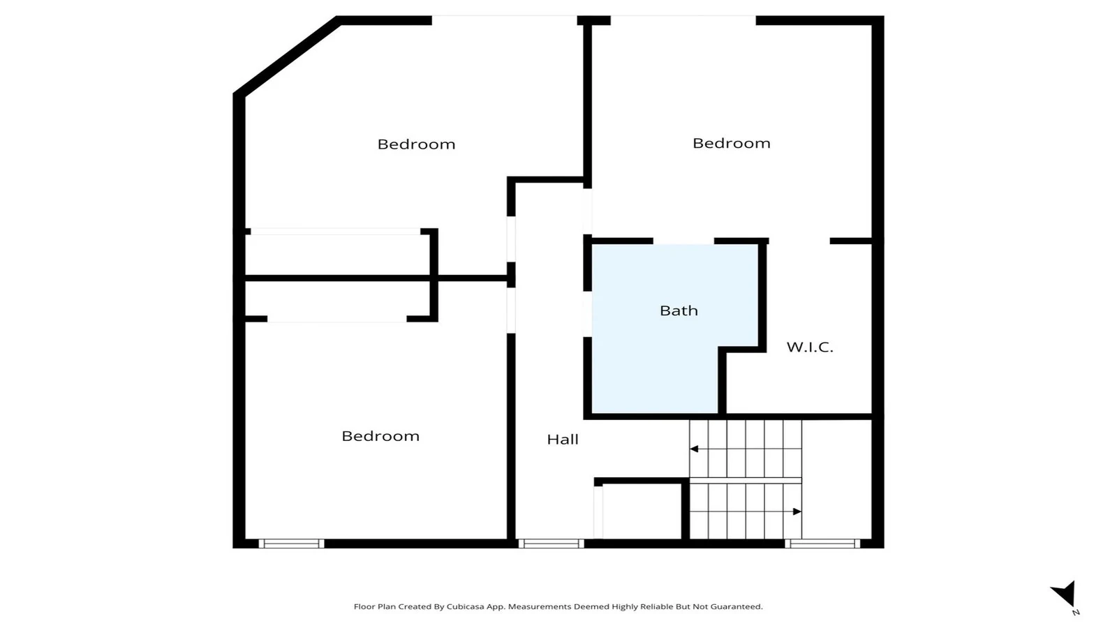 Upper floor plan bedrooms WIC real estate photography Fountain Hills AZ | The Listing Bees